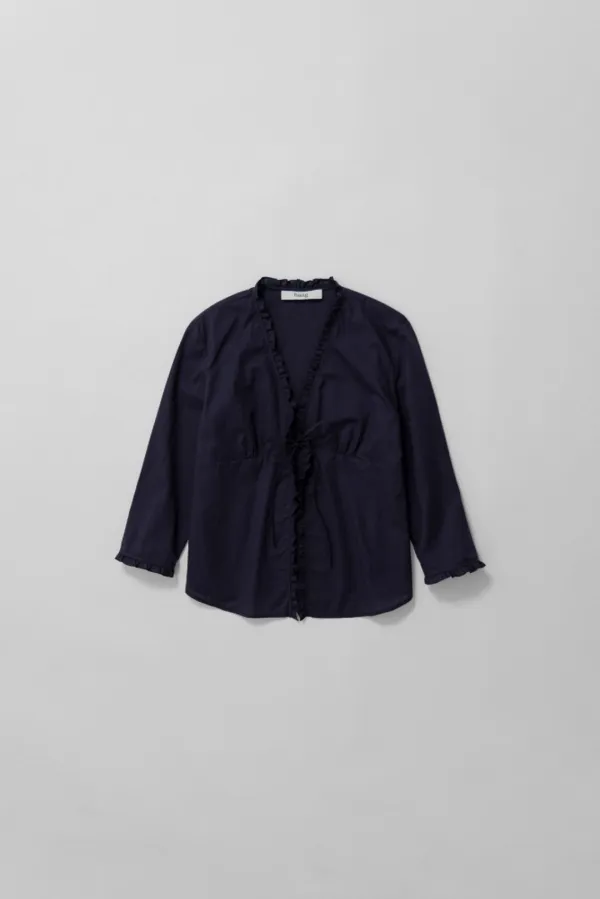 a natural blouse (navy)