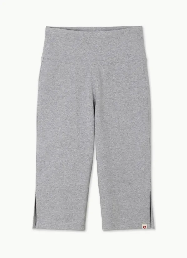 Biker middle pants_Dark Melange Grey