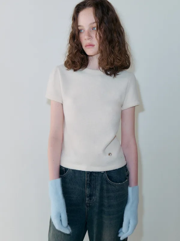 Cozy Puff T-Shirt, Ivory
