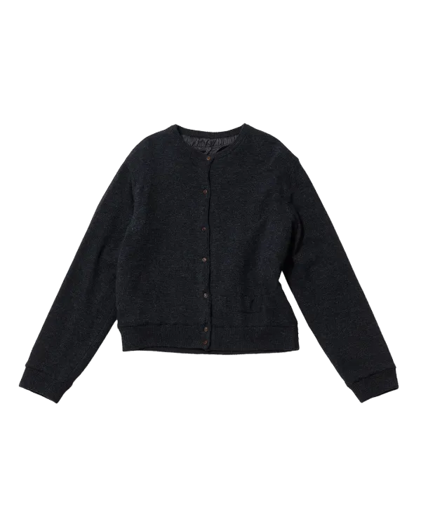 his cardigan (black)