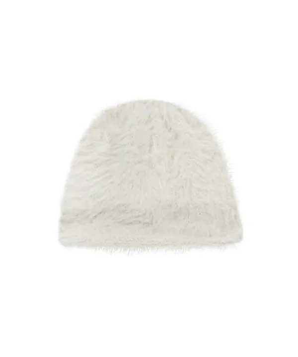 Hairy Beanie / Ivory