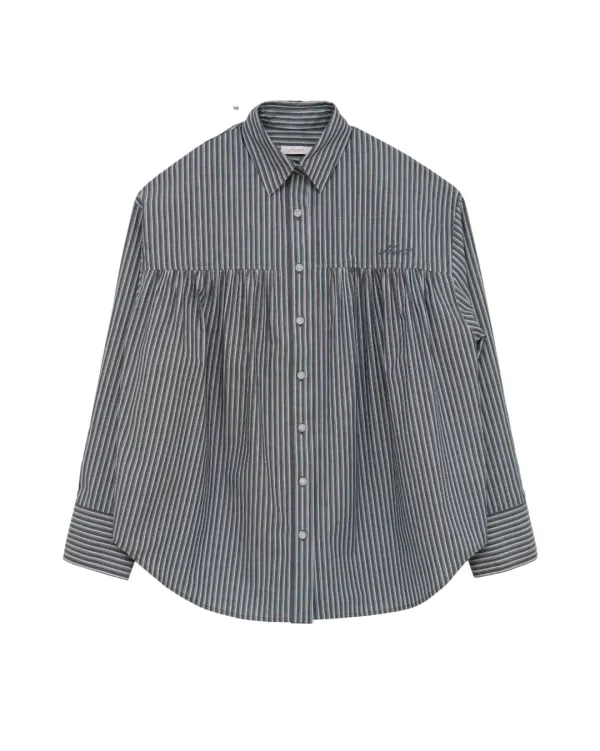 School Over Shirring Shirt (Blue Multi) (*EXCLUSIVE 10% OFF)