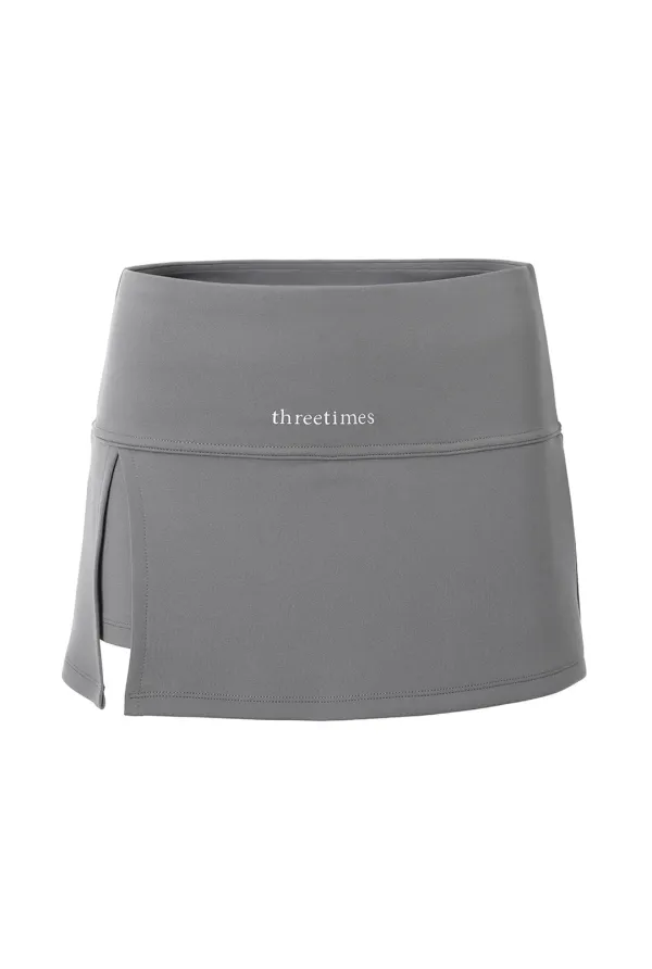 Athletic slit skirt