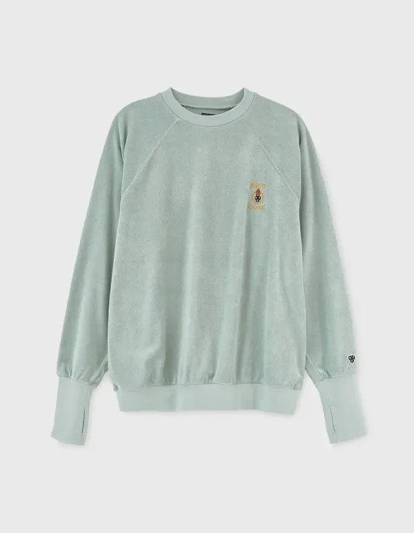 S&C CREST TOWEL CREWNECK / Jade