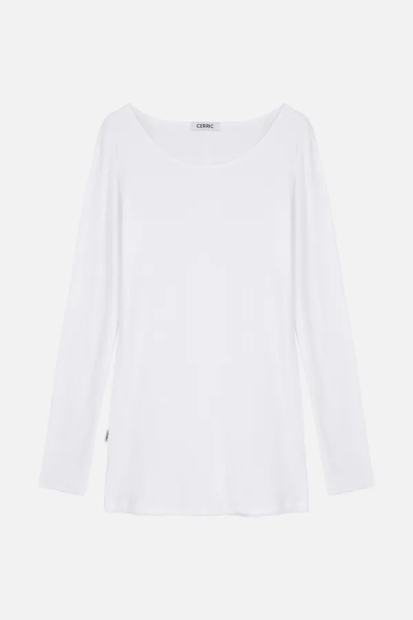 Soft Long Top _ Ivory
