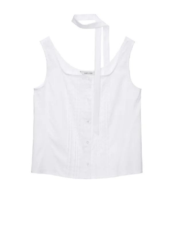 Pintuck Sleeveless Blouse SW4MB742-03