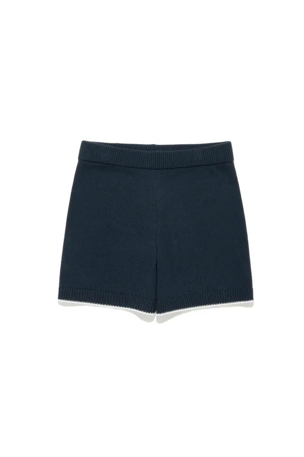 Knit Shorts Navy