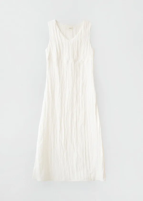 Well v-neck dress (ivory)