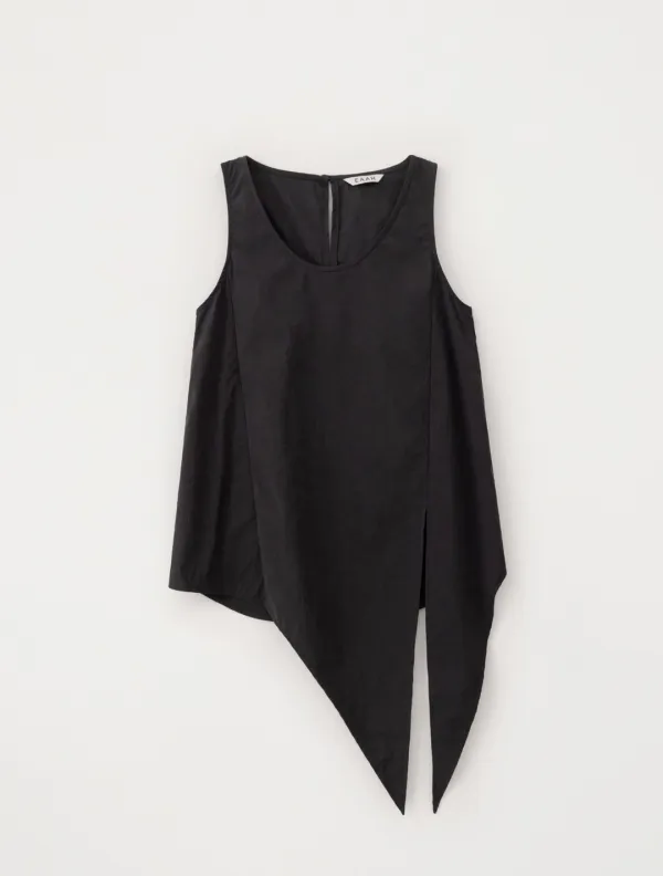 Loven Tie Sleeveless Top (Black)