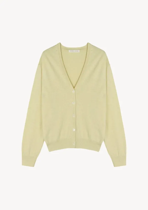 Nicholson V Cardigan in Light Yellow