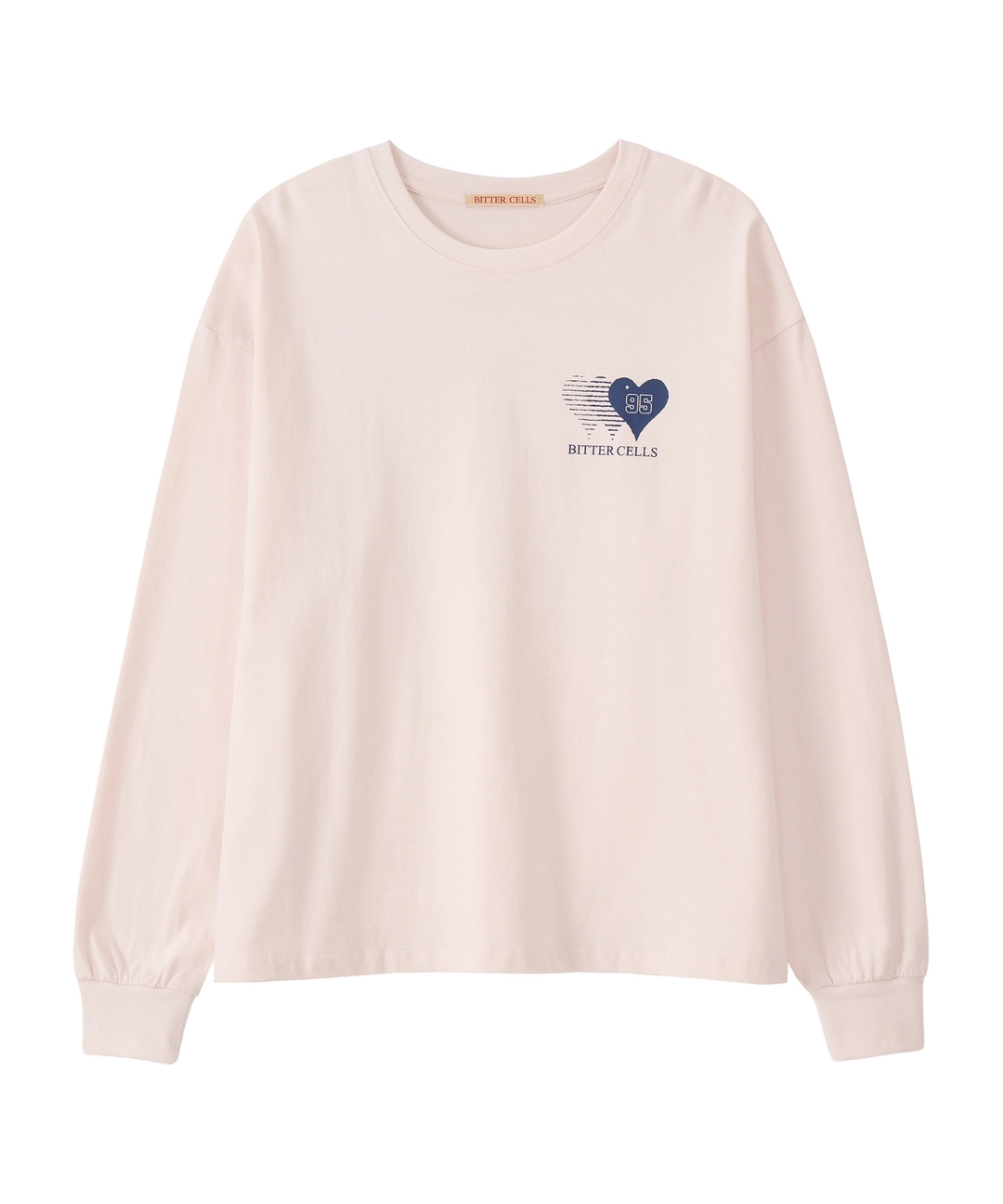 비터셀즈 Sporty Heart Long Sleeve-Light Pink 상품 이미지 1