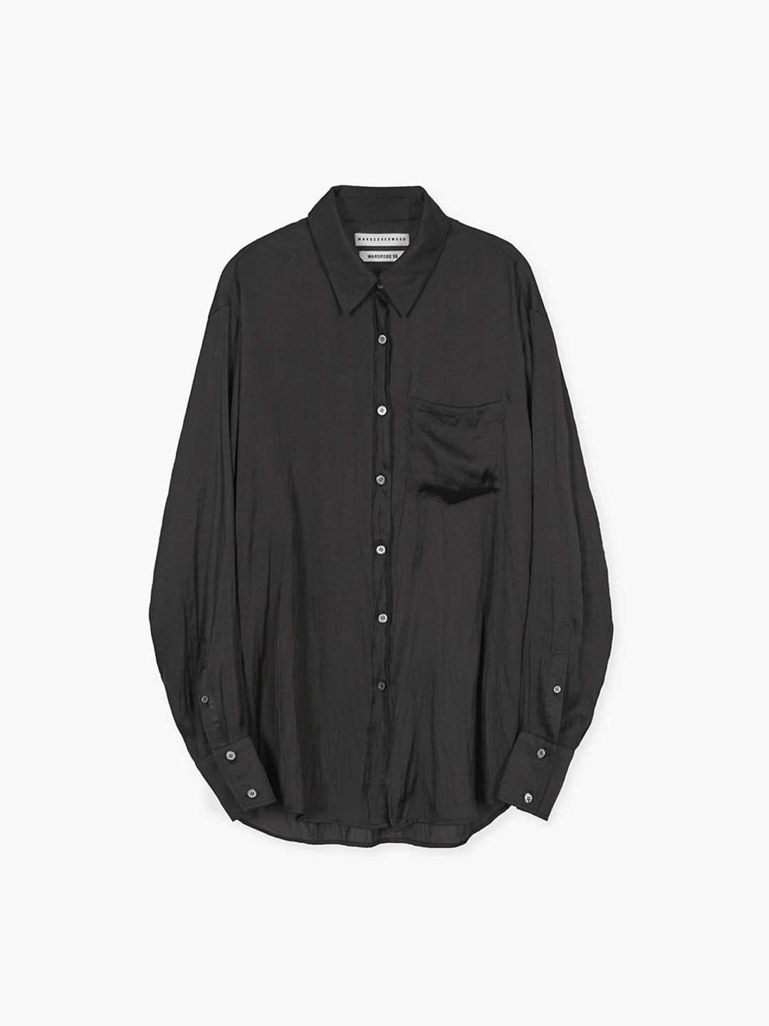 마지셔우드 SILKY SHIRT_black 상품 이미지 1