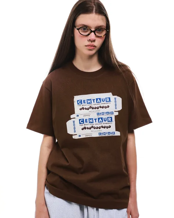 CENTAUR CHOCOLATE BOX T-SHIRT_BROWN