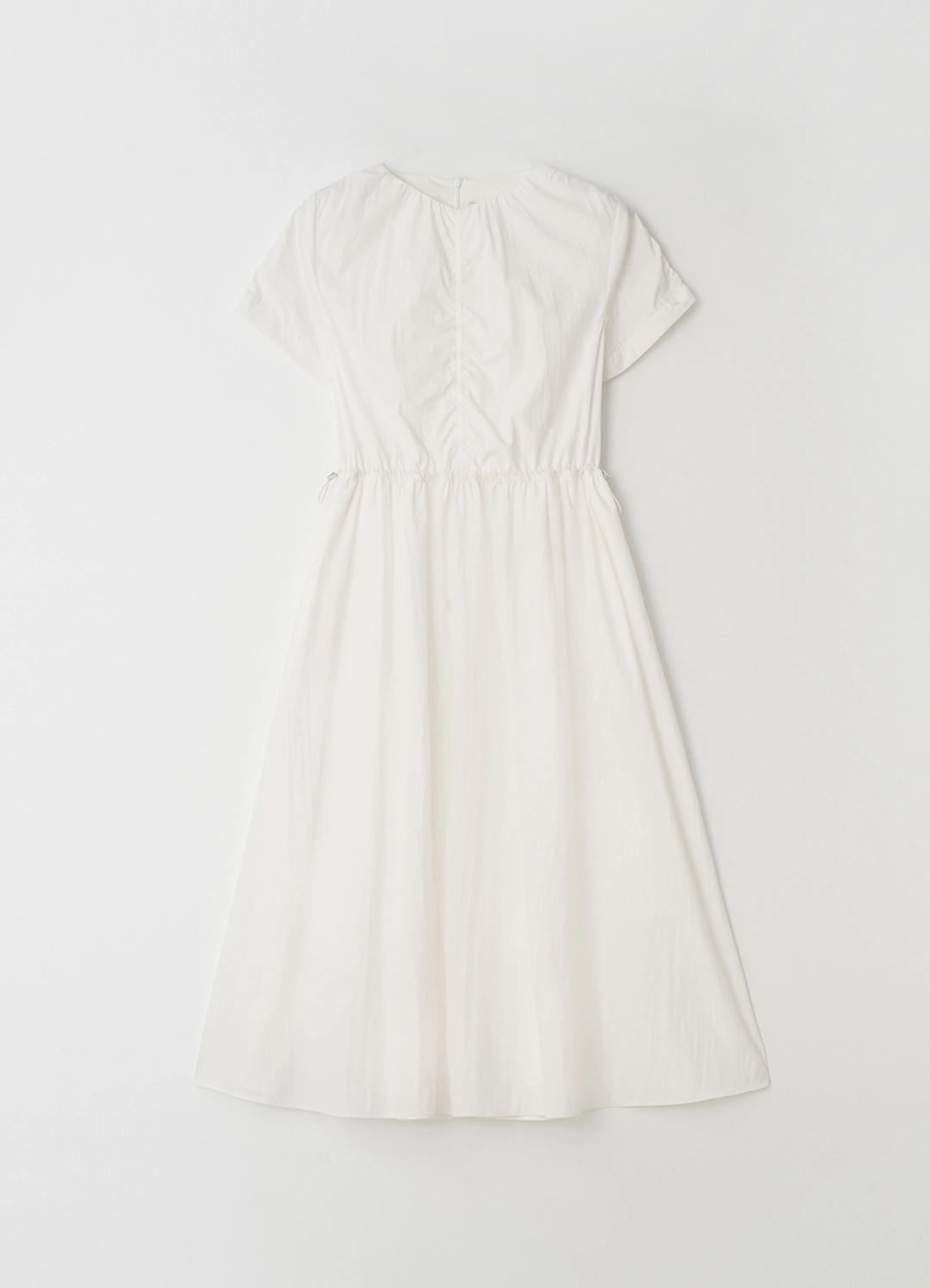 스텝어라운드 Half sleeve string one-piece_WHITE 상품 이미지 1