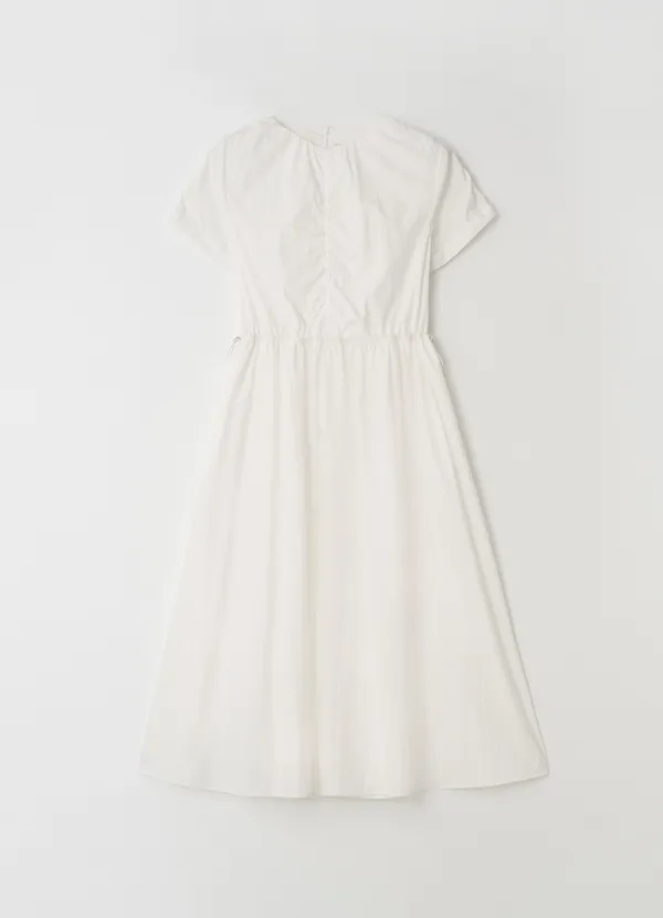 Half sleeve string one-piece_WHITE