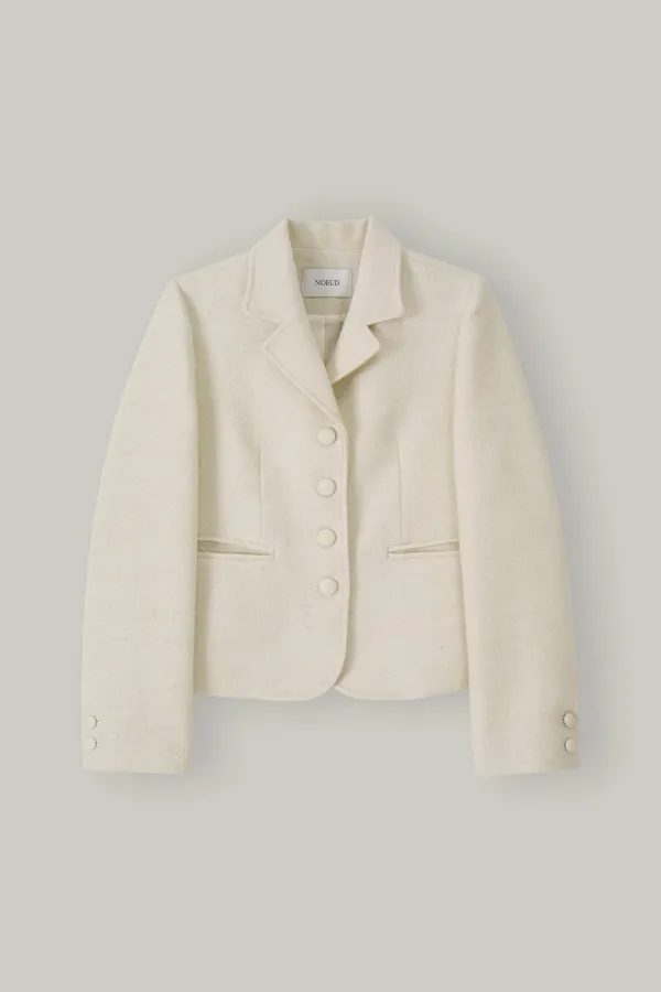 Noire Tweed Jacket (Ivory)