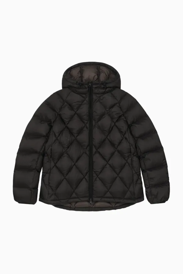 DIAMOND QUILTED DUCK DOWN, BLACK
