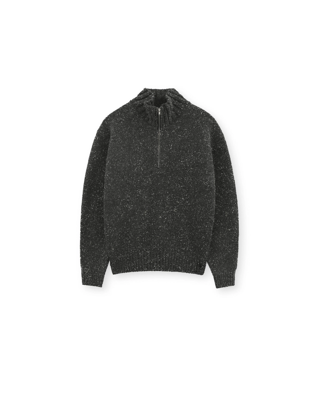 브라운야드 W Quarter Zip Up Sweater, Charcoal 상품 이미지 2