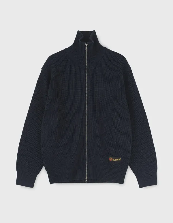 SPORT 5G WOOL ZIP-UP / Navy