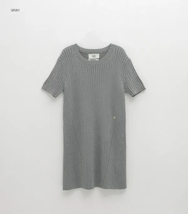 (OP-6189)ESSENTIAL LEPOREM H-LINE KNIT DRESS