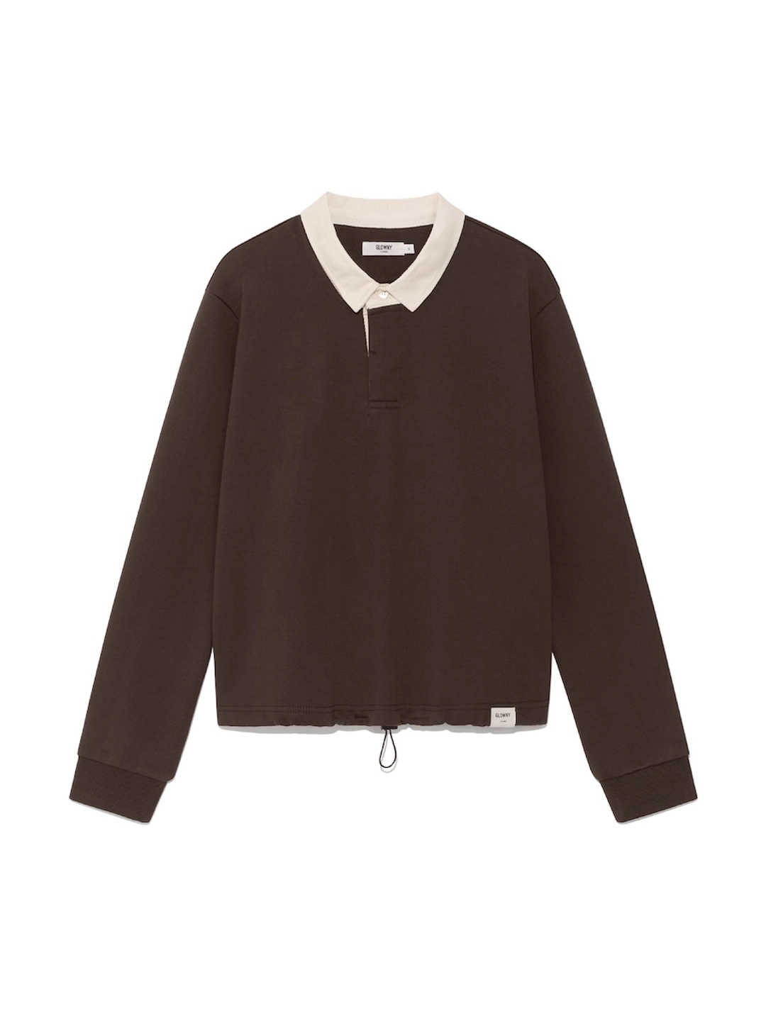 글로니 G CONTRAST POLO LONG SLEEVE (BROWN) 상품 이미지 2