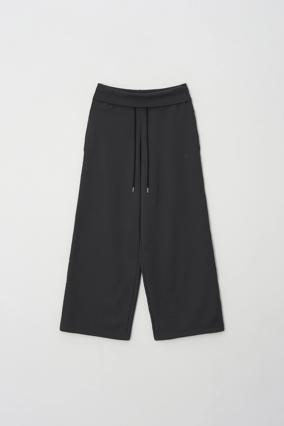 윤슬 [2nd reorder] lounge foldover loose pants (charcoal) 상품 이미지 1