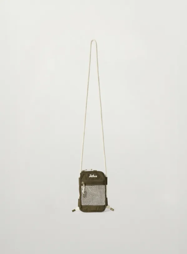 Net Pocket Travel Cross Bag - Brown