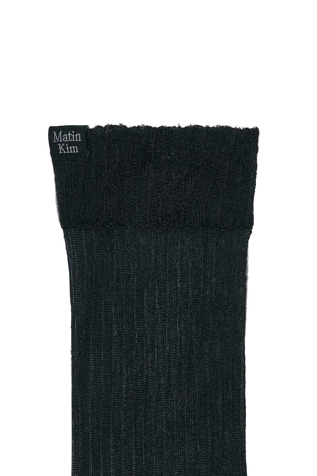 마뗑킴 GLOW SHEER CREW SOCKS IN BLACK 상품 이미지 2