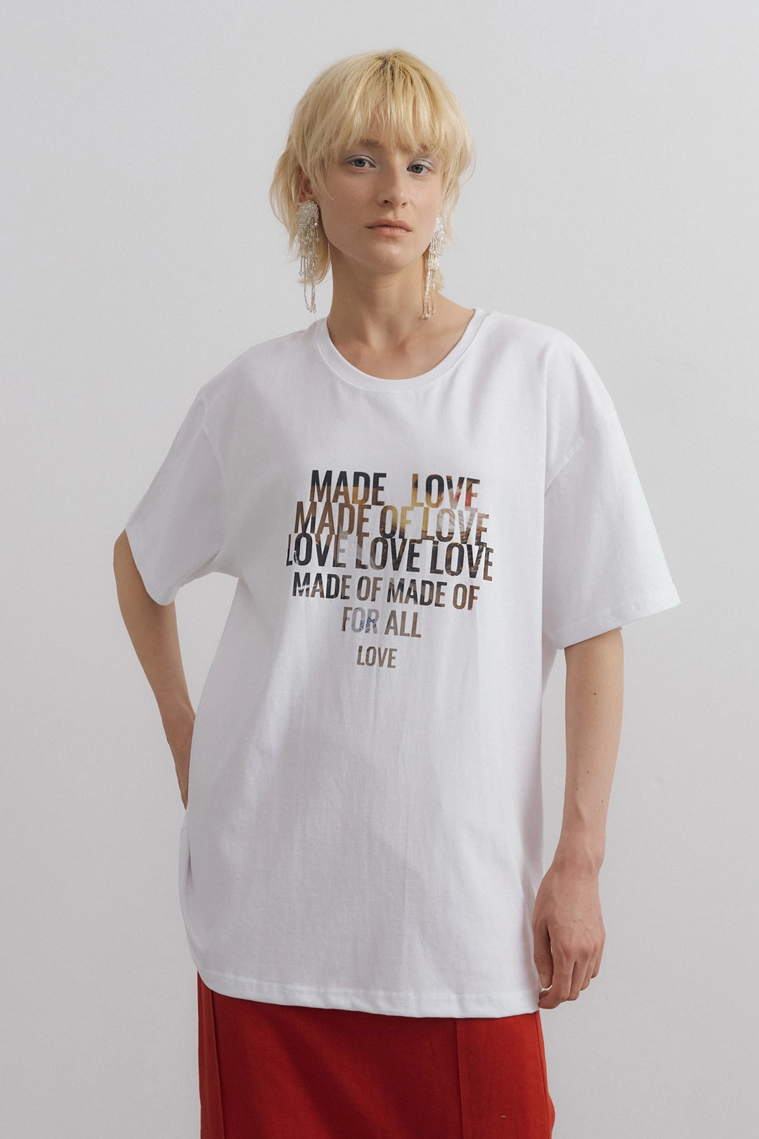 포지프레클즈 All Love T-shirts_Ivory 상품 이미지 1