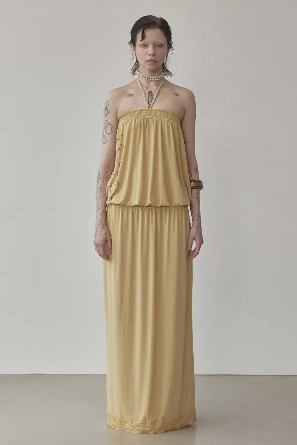 2way Nymphs Tube Dress Beige
