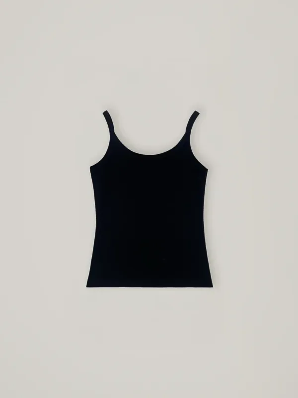 Basic sleeveless top - Black