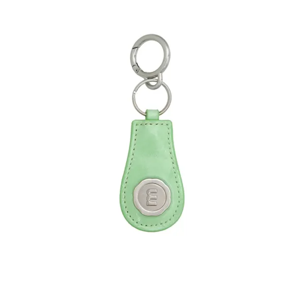 m silver logo keyring - french mint
