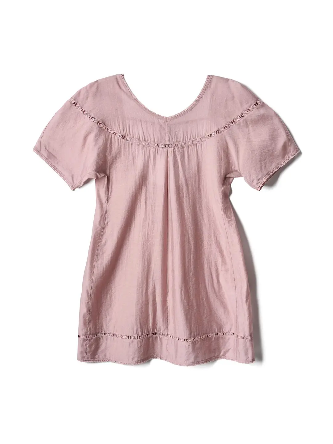 포에브 Balloon Sleeve Lace Dress - Pink 상품 이미지 3