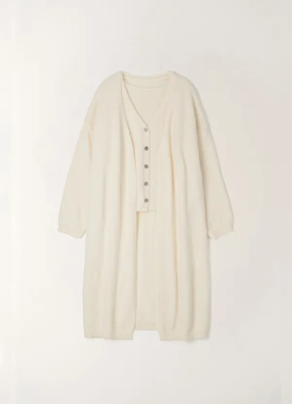 Sia Wool Knit Vest & Robe Set (3color)