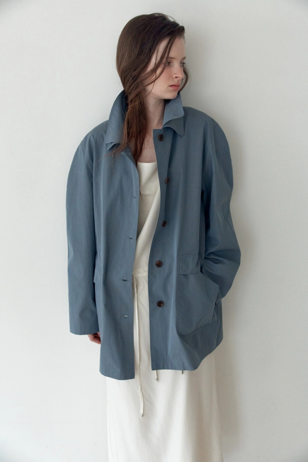 더릴 [3rd] Double Collar Jacket_Blue 상품 이미지 1