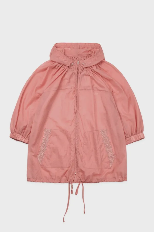 Hood Half Sleeve Jumper (Pink)