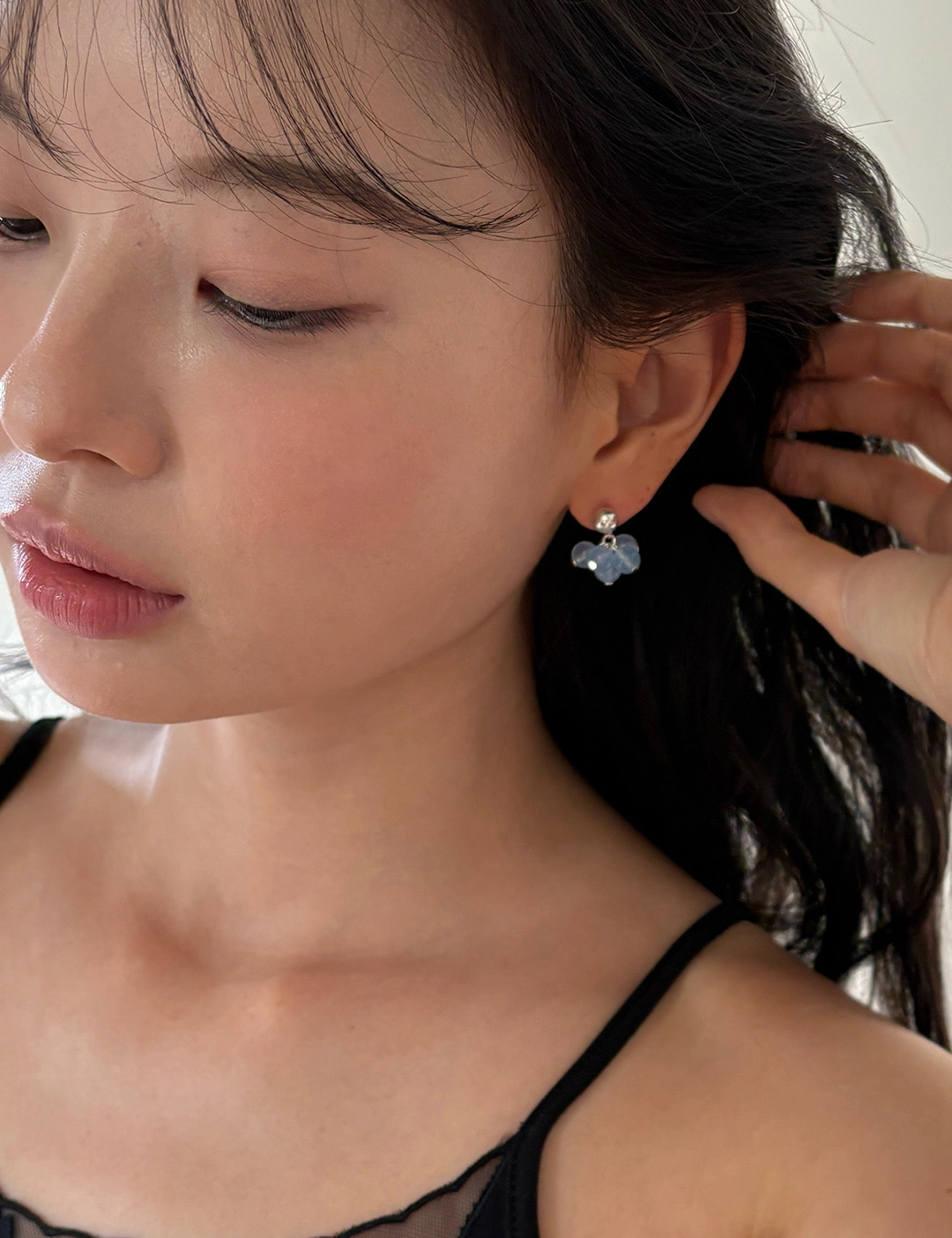 에뜨리브 Sky Jade Cluster Earrings 상품 이미지 3