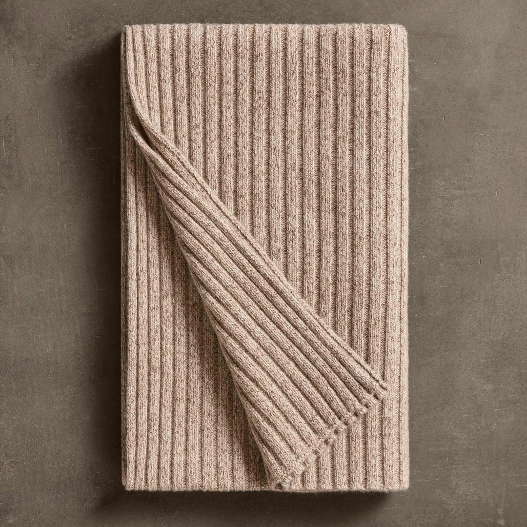 제임스펄스 Recycled Cashmere Marled Scarves - Stone Marl 상품 이미지 1