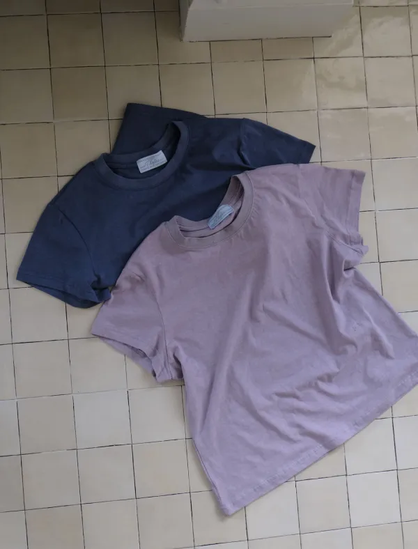 (1st) Pigment Logo T-shirt ( Lavender )