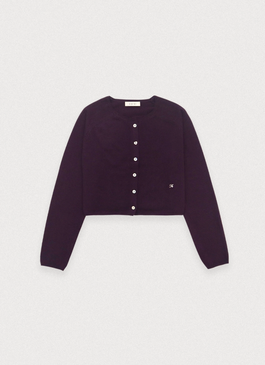 포에토 [17th] Some heart cardigan - grape 상품 이미지 3