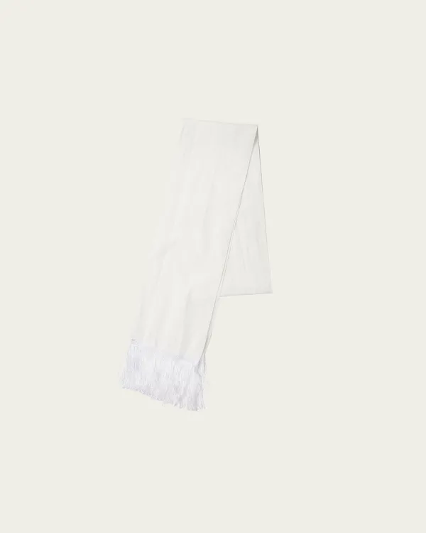 Ril Tassel Scarf - Ivory
