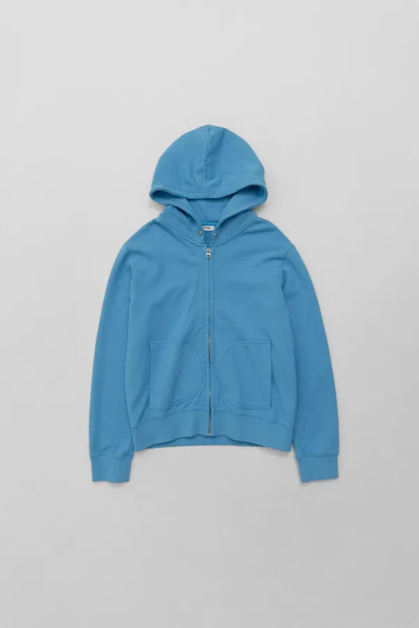 a border zip-up (blue)