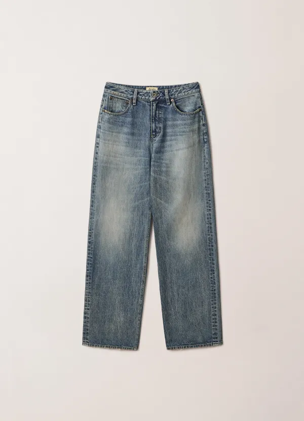 Vintage Faded Denim Pants (Washed Blue) - Kair