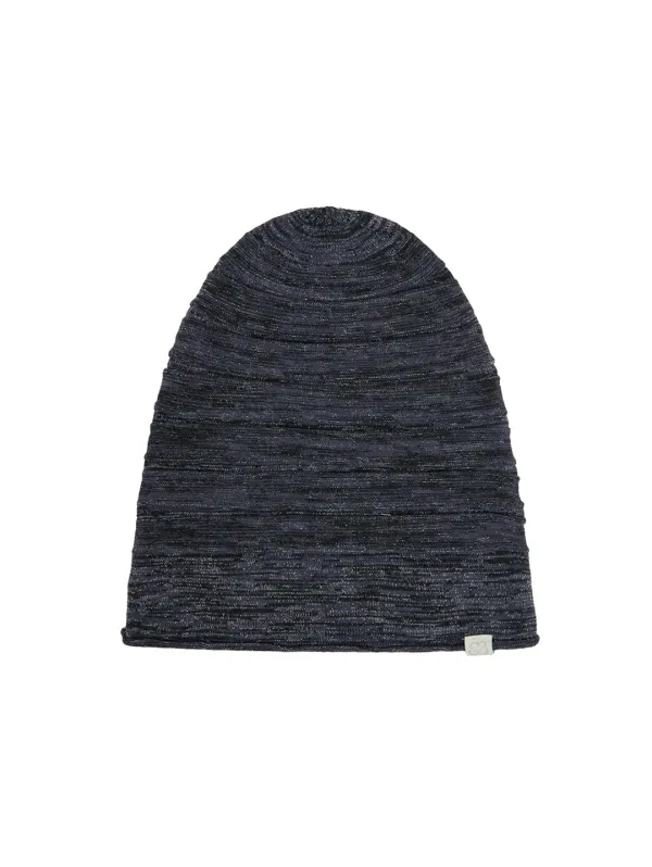STRIPE GLITTER BEANIE [NAVY]