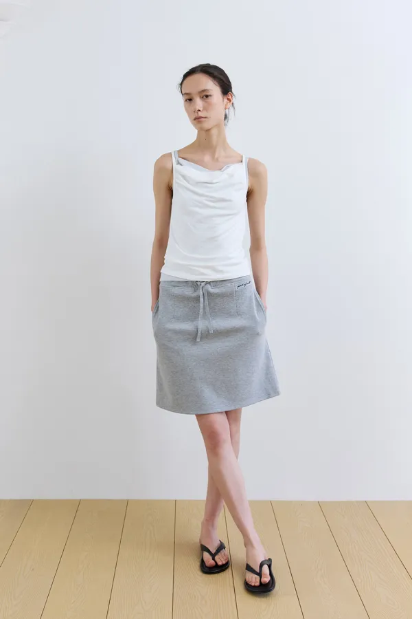 sarah jersey skirt_gray