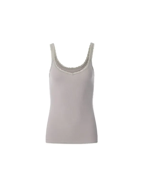 ✲4RD POSI LACE SLEEVELESS LILAC *예약배송