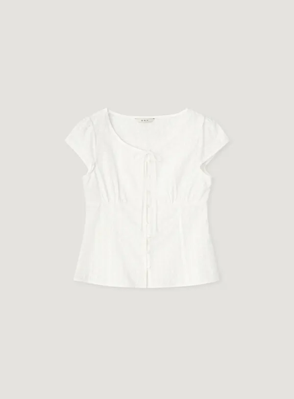 WISH PUNCHING BLOUSE_WHITE