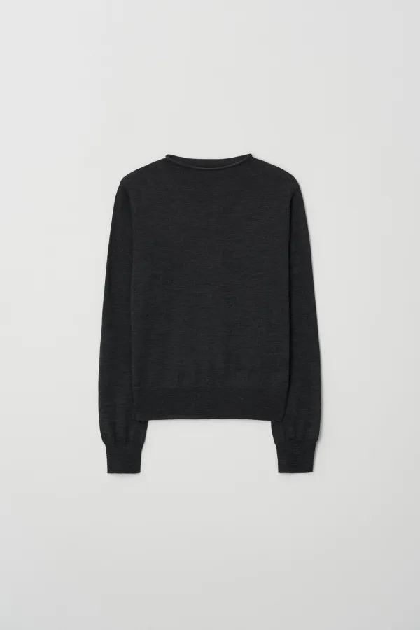 Plain Mock Neck Pullover