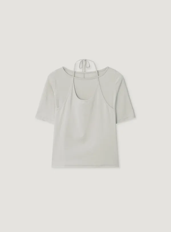 NOON HALTER TEE_CREAMY GREY