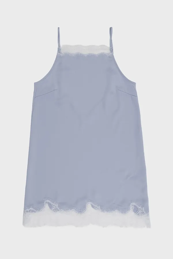 Lace slip dress_Blue